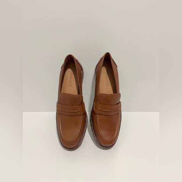 Madewell Corrine Lugsole Loafer in Dried Maple leather size 8 NEW preppy 90s - Picture 8 of 11